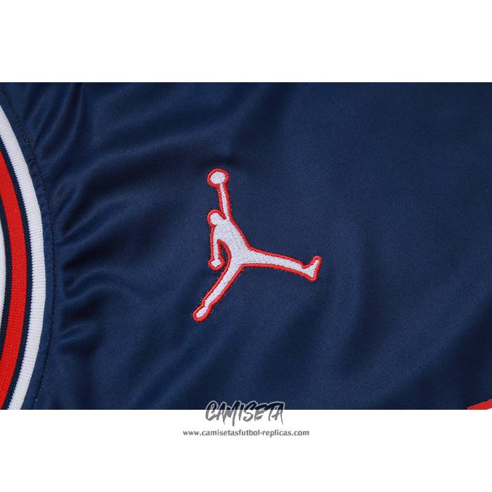 Camiseta de Entrenamiento Paris Saint-Germain Jordan 2023-2024 Sin Mangas Azul